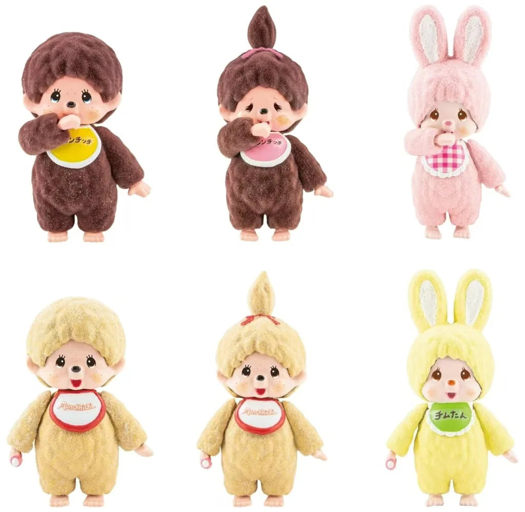 Blind box Monchhichi Flocking Mascot 4