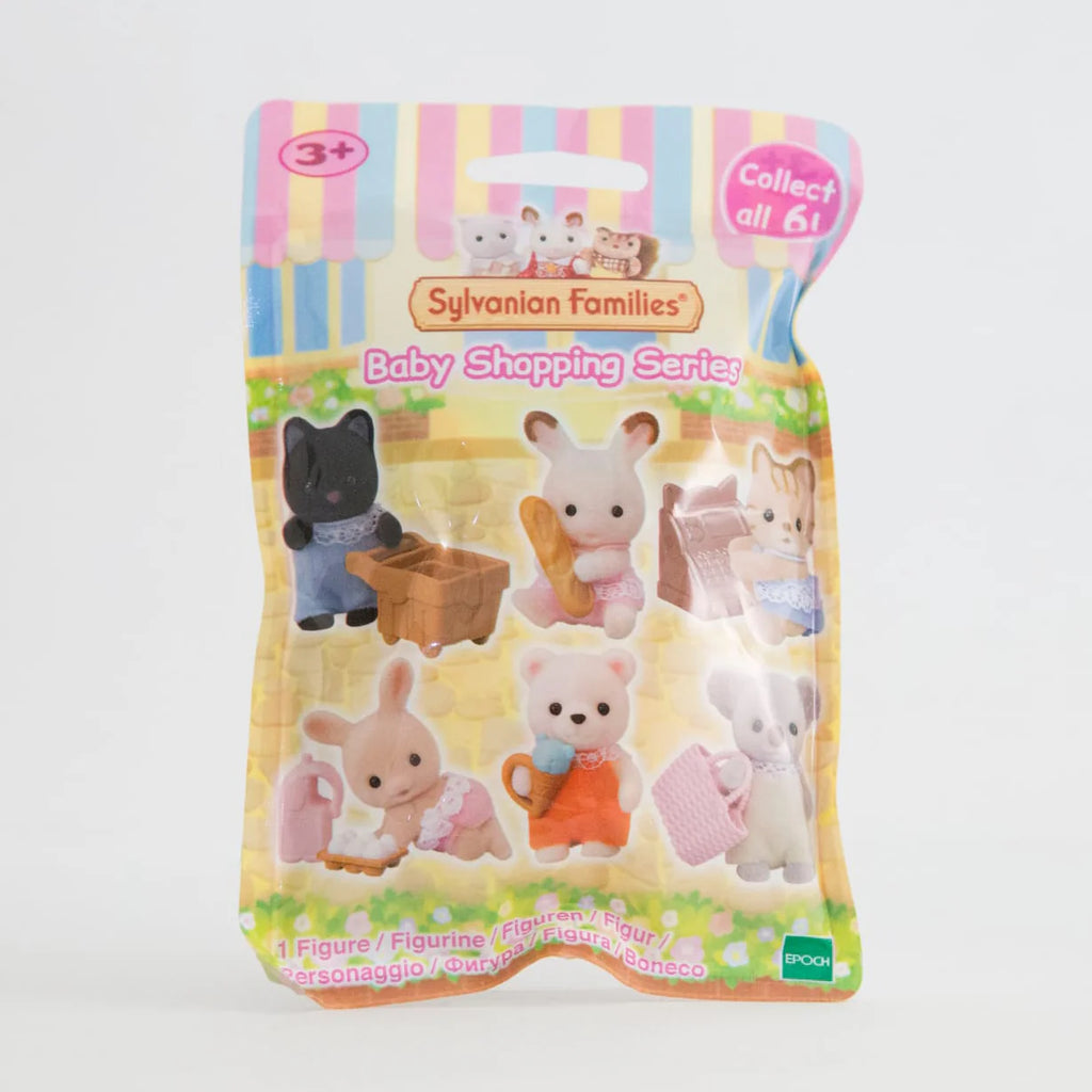 Sylvanian Families Bolsa Sorpresa Baby Shopping Series Originales con Figuras de Terciopelo y Accesorios Miniatura Increíbles para Niños de 3+ Años